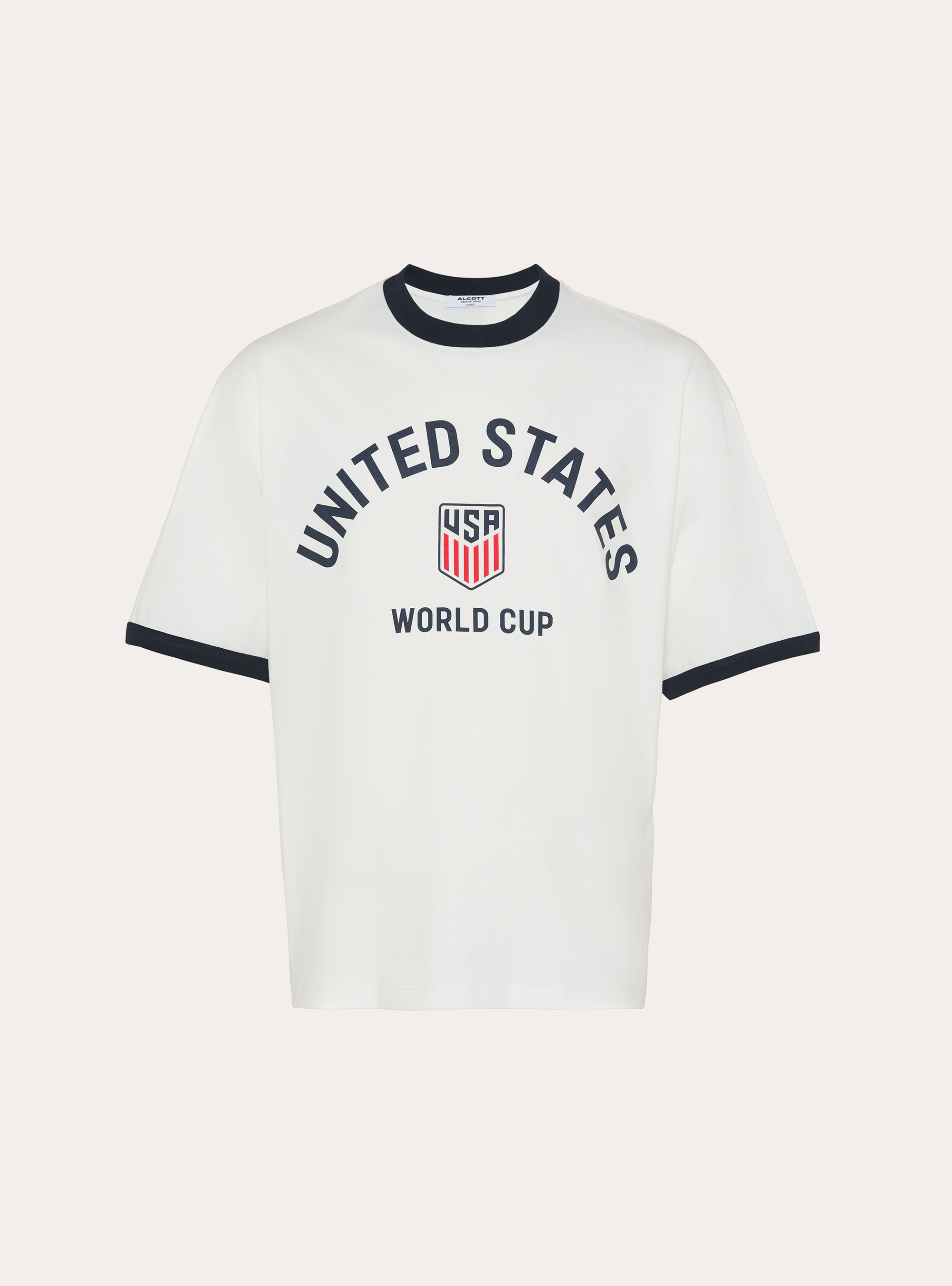 T-shirt boxy fit con stampa mondiali, WH1 OFF WHITE